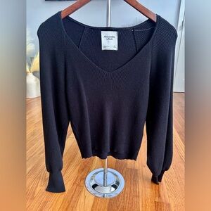 Abercrombie & Fitch Classic Black Knit Top